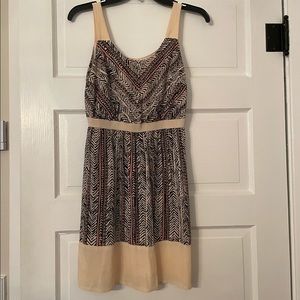 Ann Taylor Loft Petite Printed Mini Dress, Size 00P